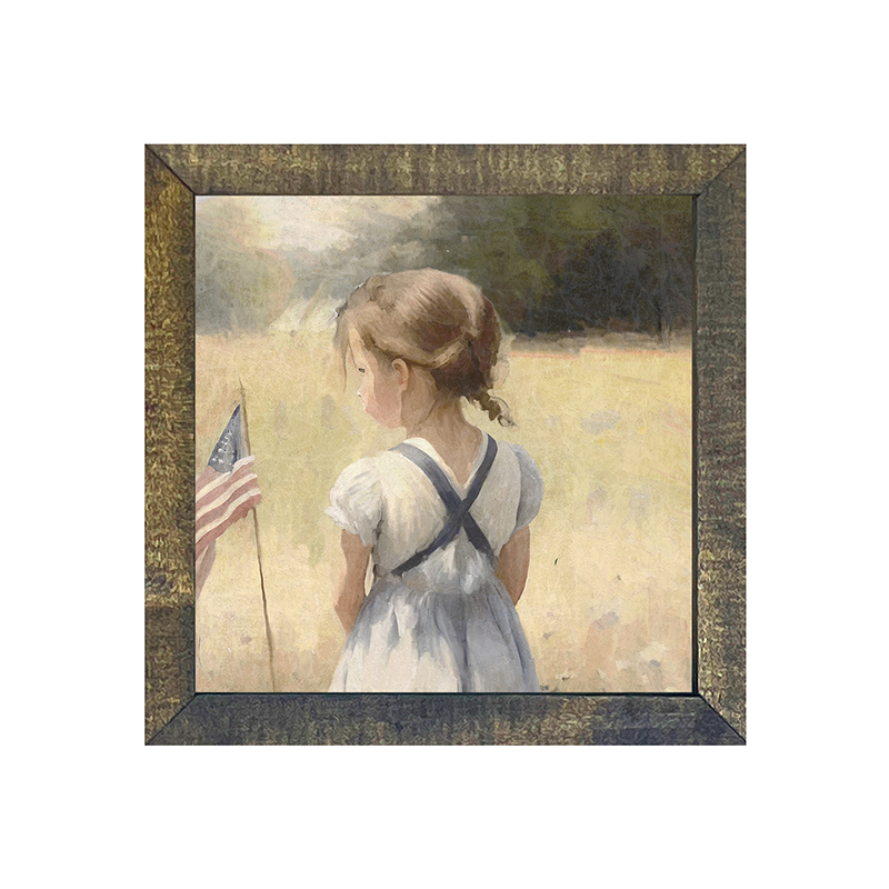 Girl with Flag