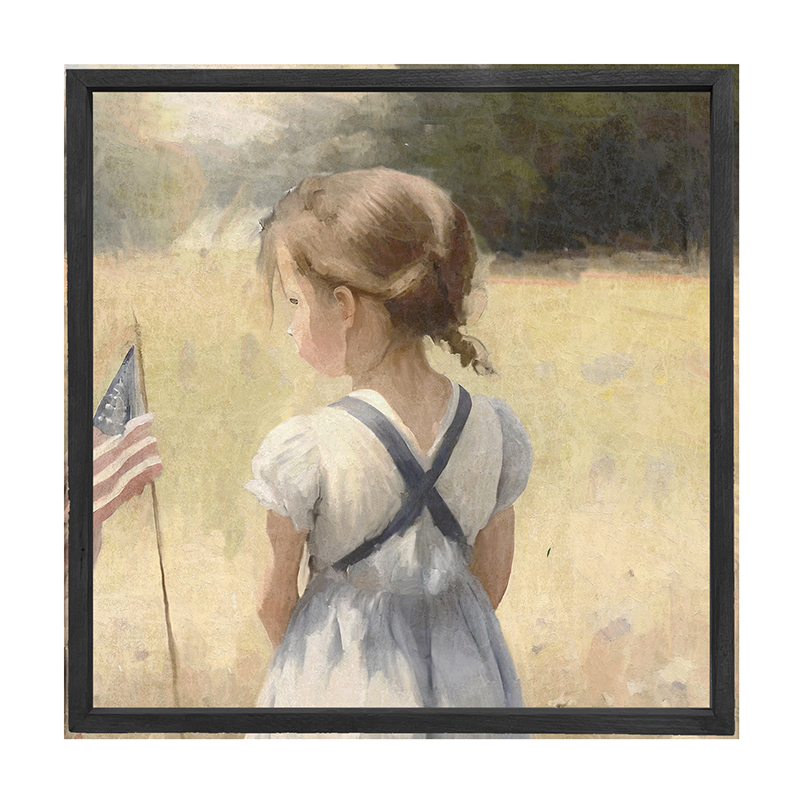 Girl with Flag
