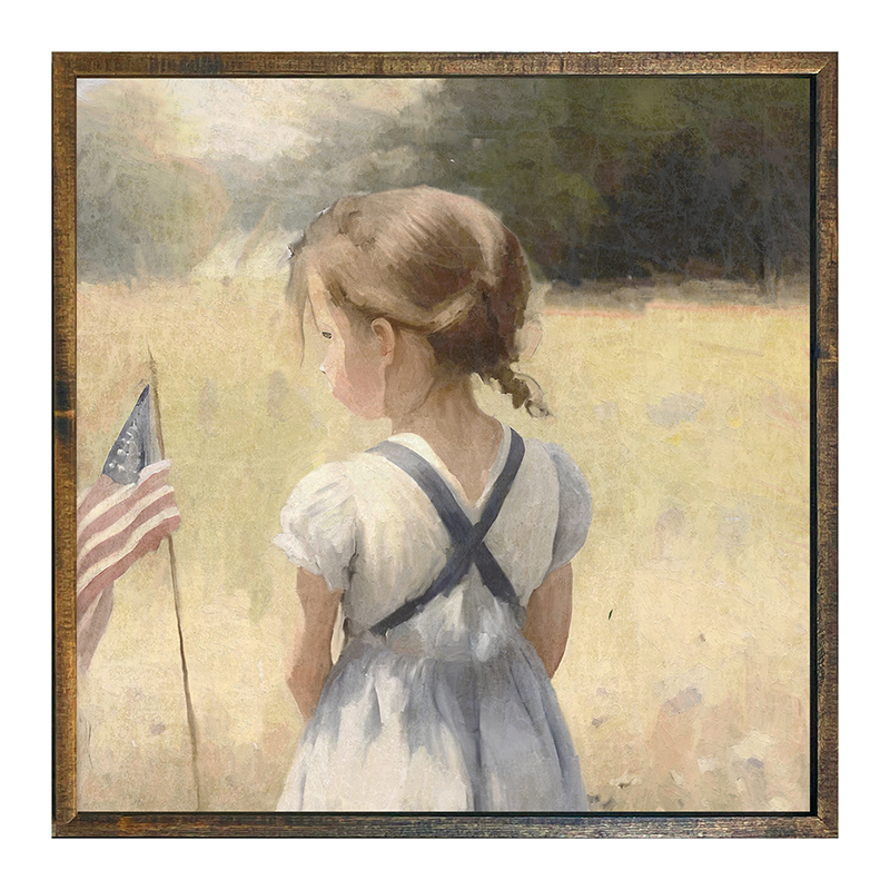 Girl with Flag