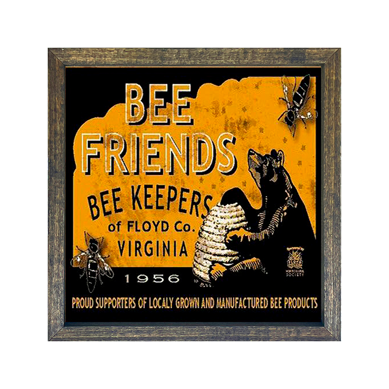 Bee Friends Honey Label