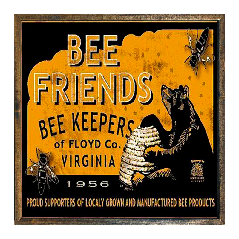 Bee Friends Honey Label