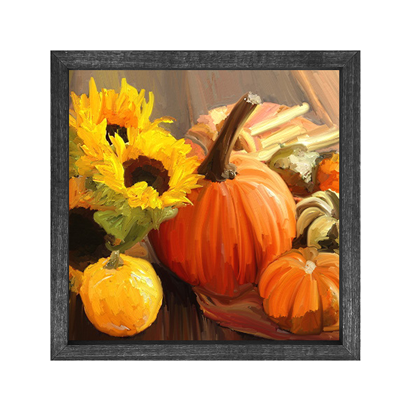 Pumpkins and Sunflowers