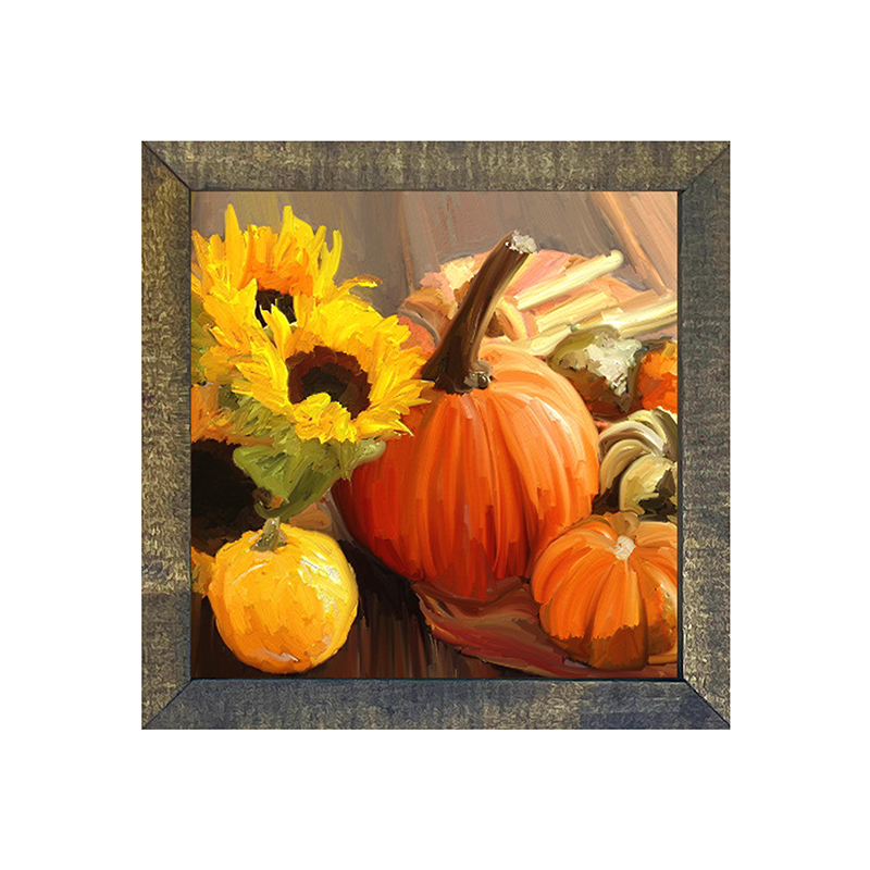 Pumpkins and Sunflowers