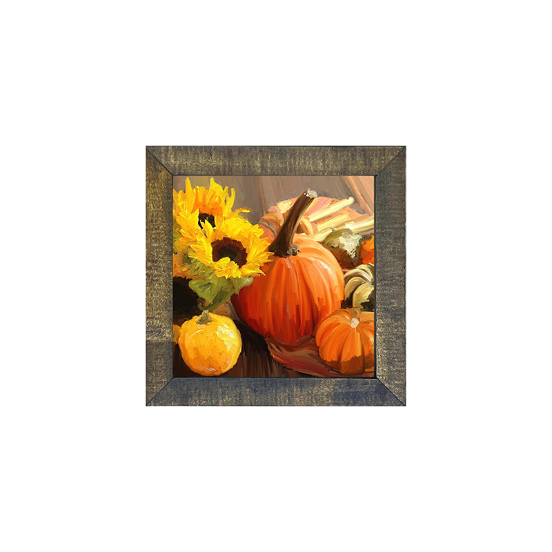 Pumpkins and Sunflowers