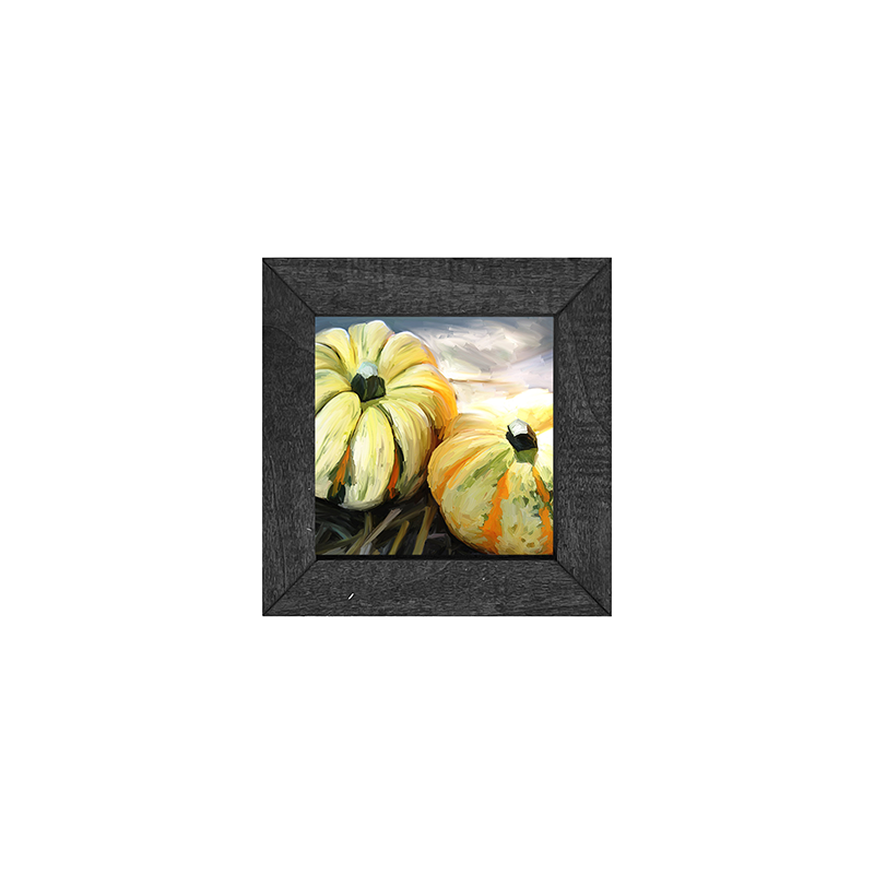 Pumpkins with green stripe