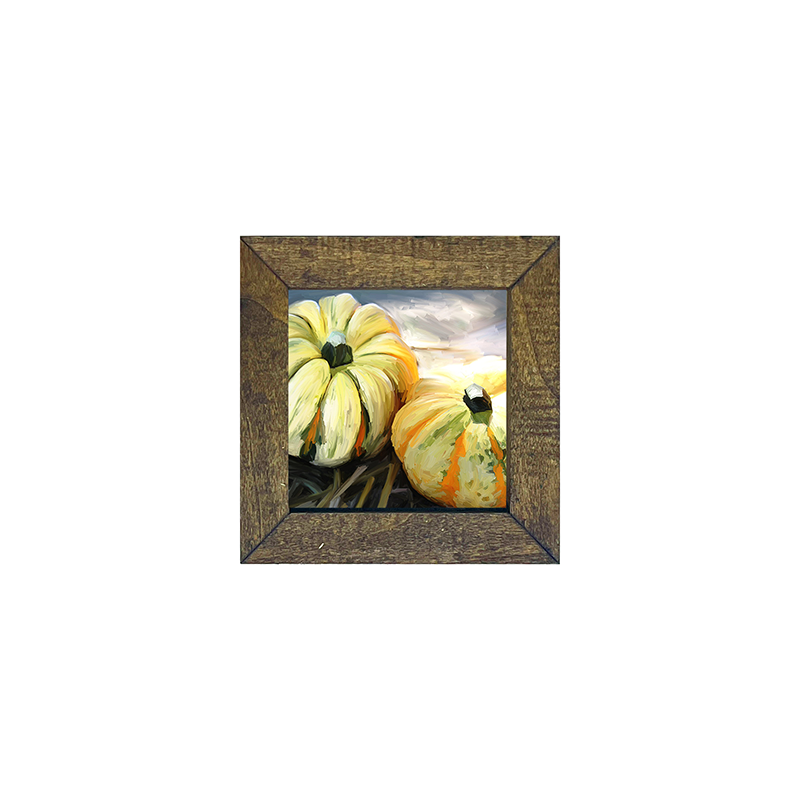 Pumpkins with green stripe