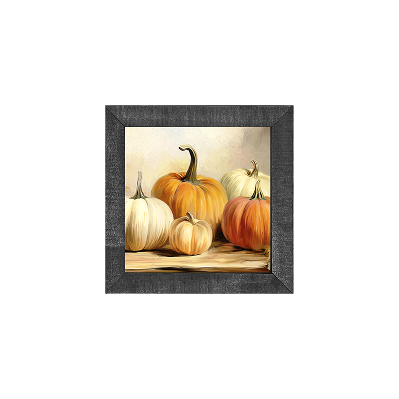 Pumpkins on a table