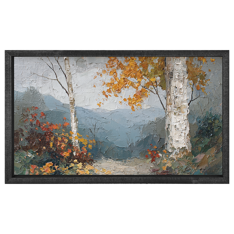 Autumn Country - Mountain View - Horizontal Frame