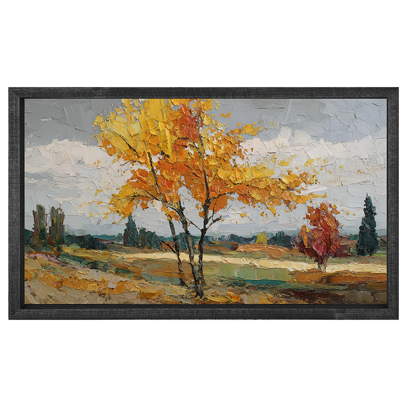 Autumn Country - Scenic Fields - Horizontal Frame
