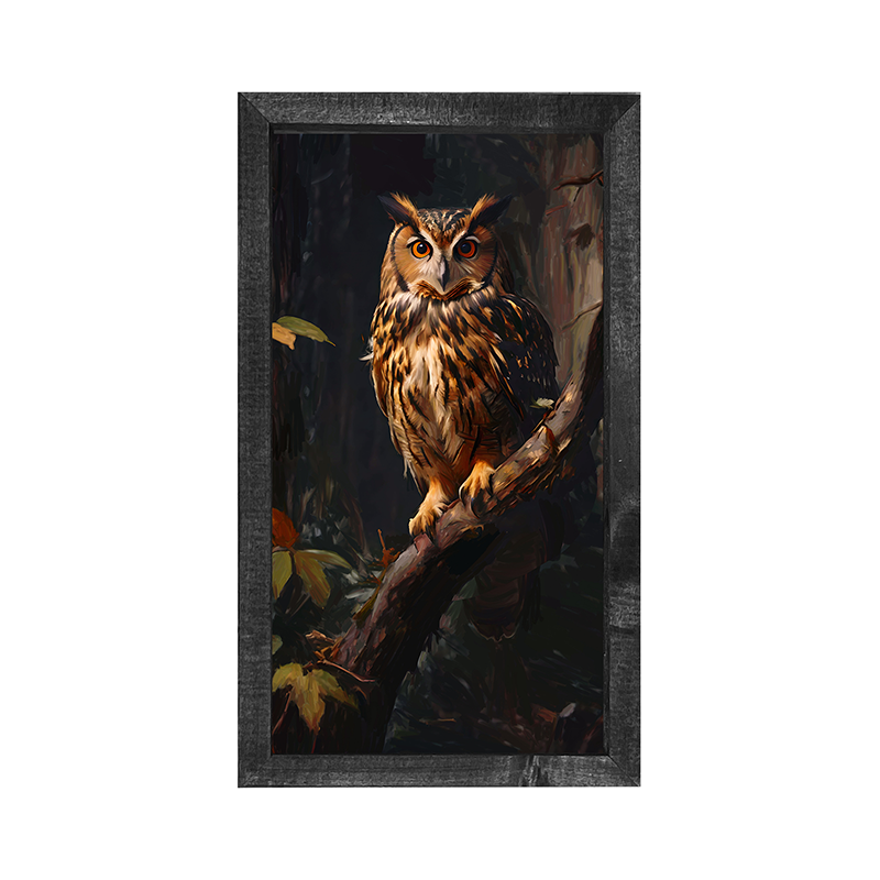 Forest Owl - Vertical Frame