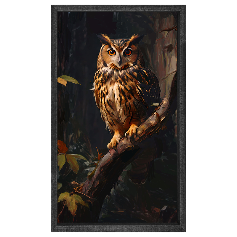 Forest Owl - Vertical Frame