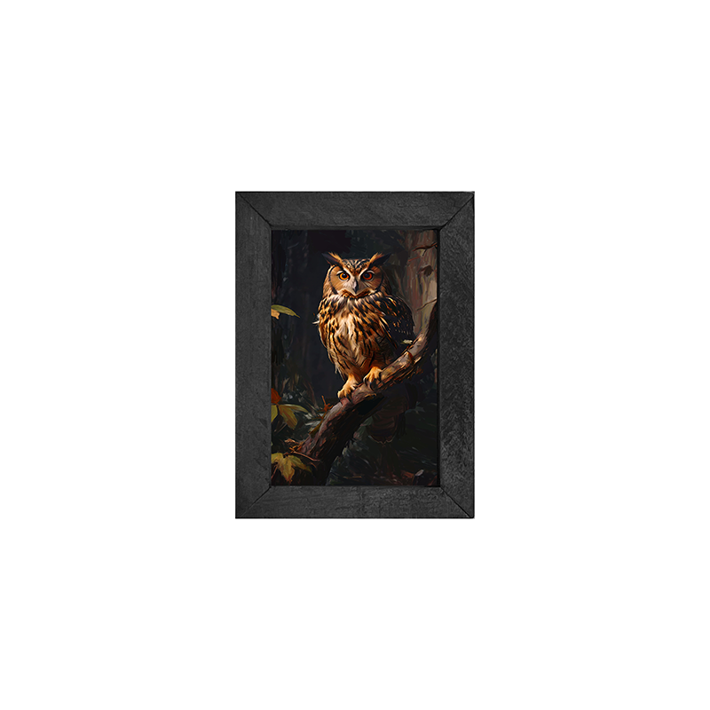 Forest Owl - Vertical Frame