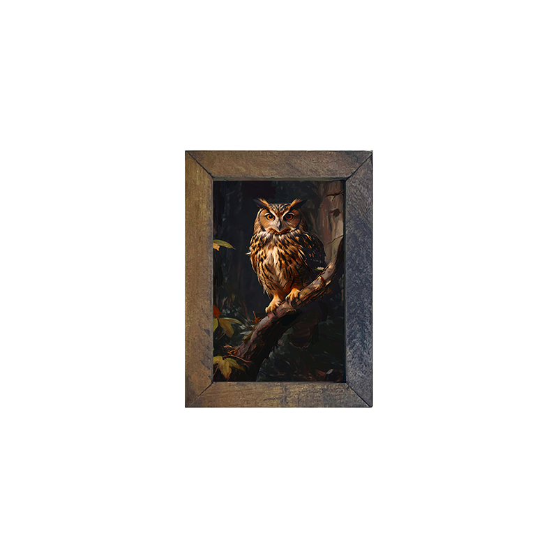 Forest Owl - Vertical Frame