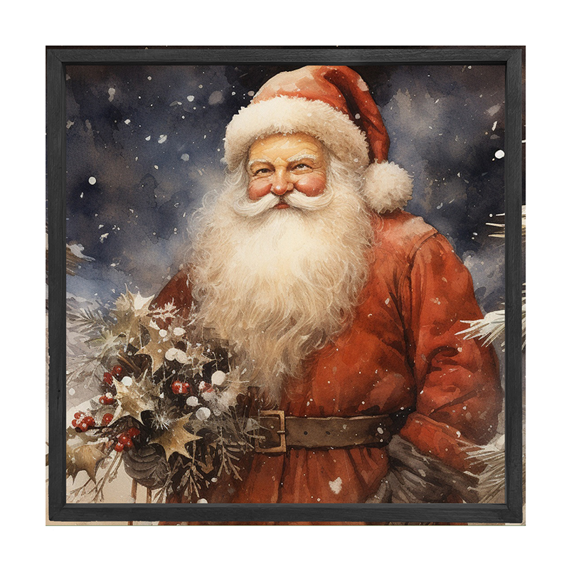 Winter night Santa