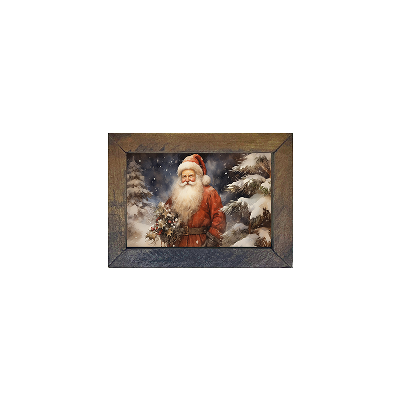 Winter night Santa-Horizontal frame