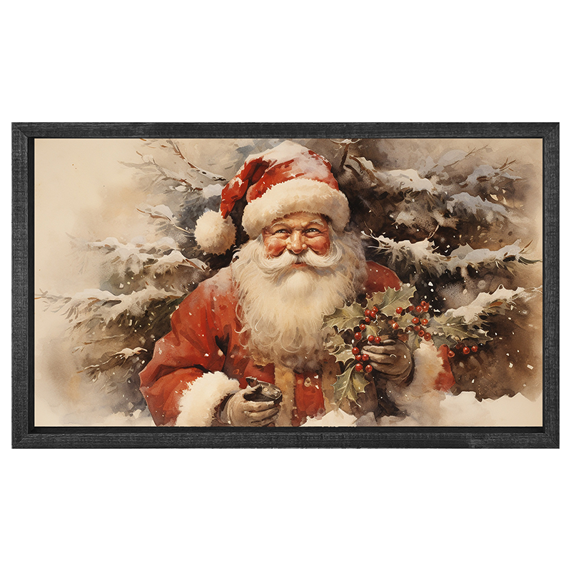 Santa smiling - Horizontal frame