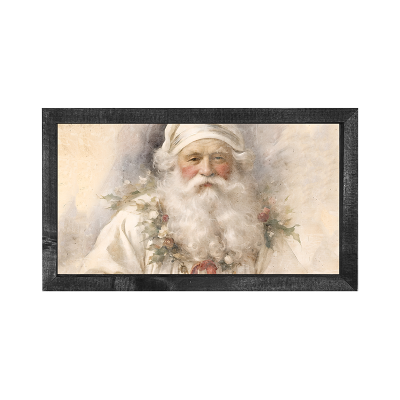 White Background Santa 2 - Horizontal Frame