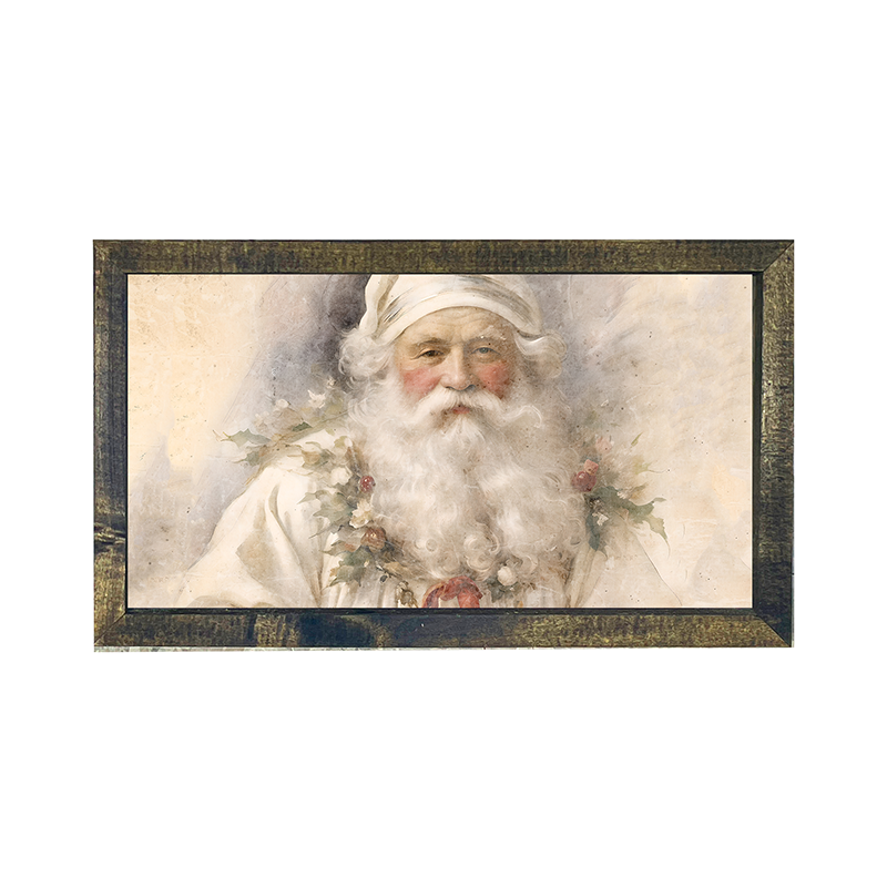 White Background Santa 2 - Horizontal Frame