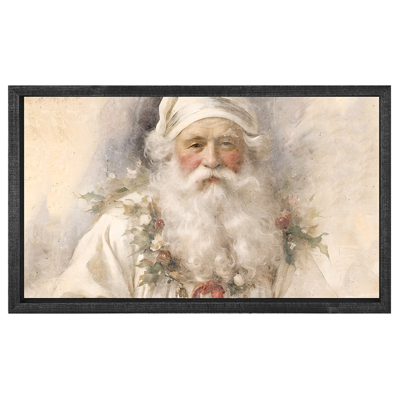 White Background Santa 2 - Horizontal Frame