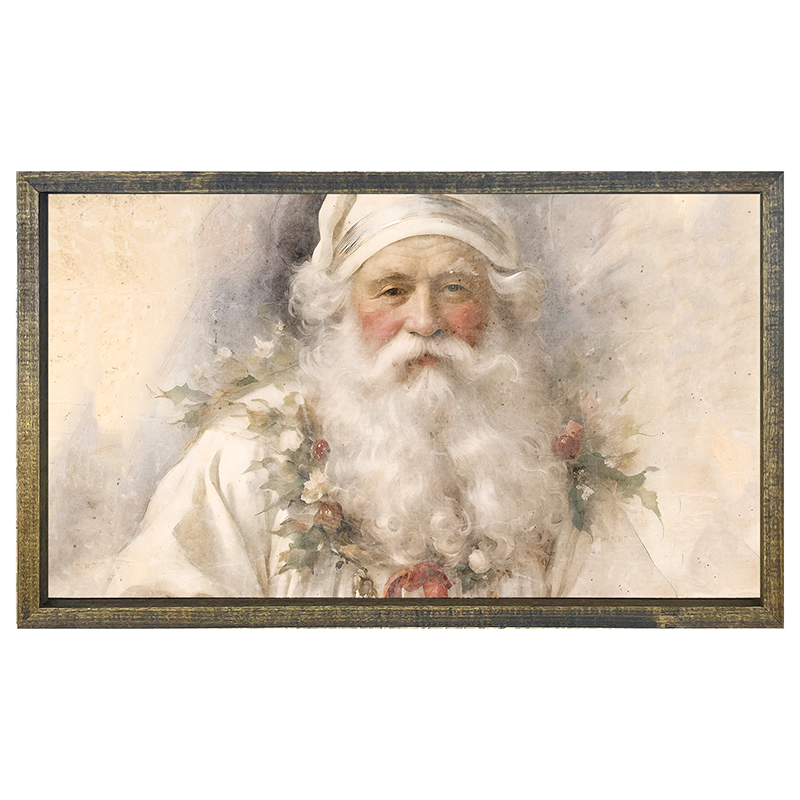 White Background Santa 2 - Horizontal Frame