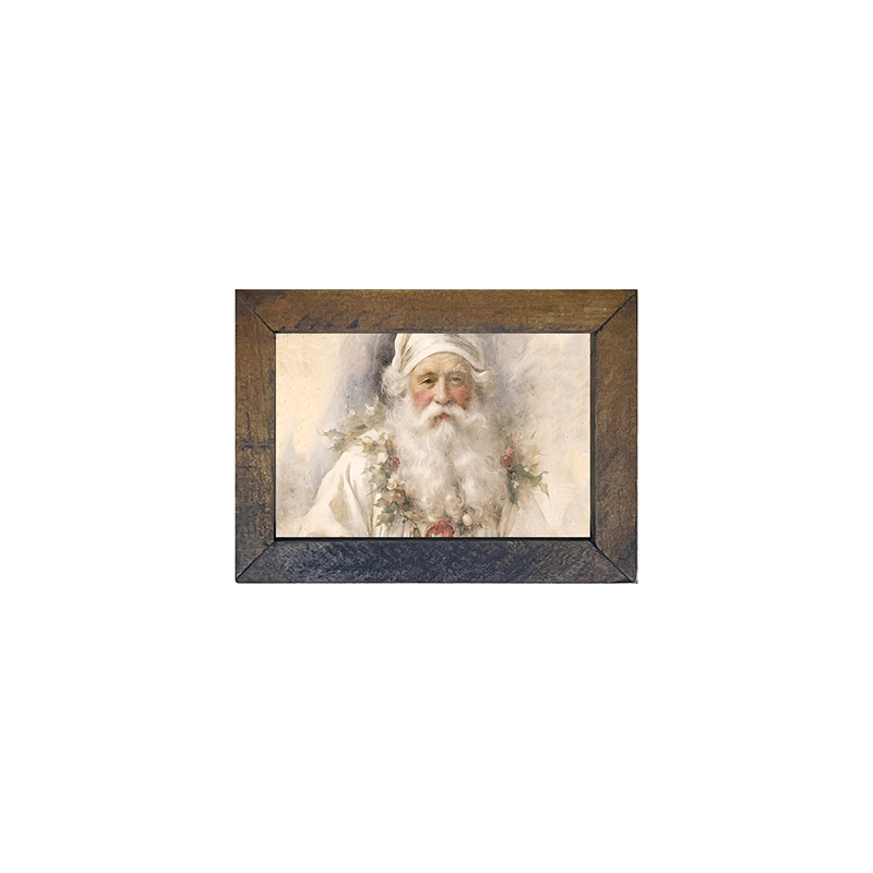 White Background Santa 2 - Horizontal Frame
