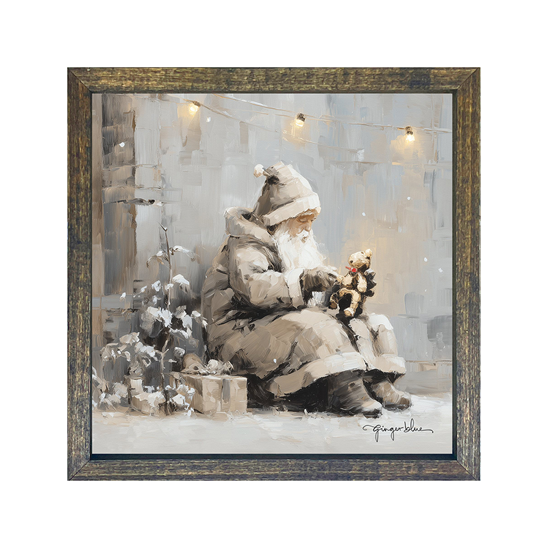 Santa with Teddy Bear