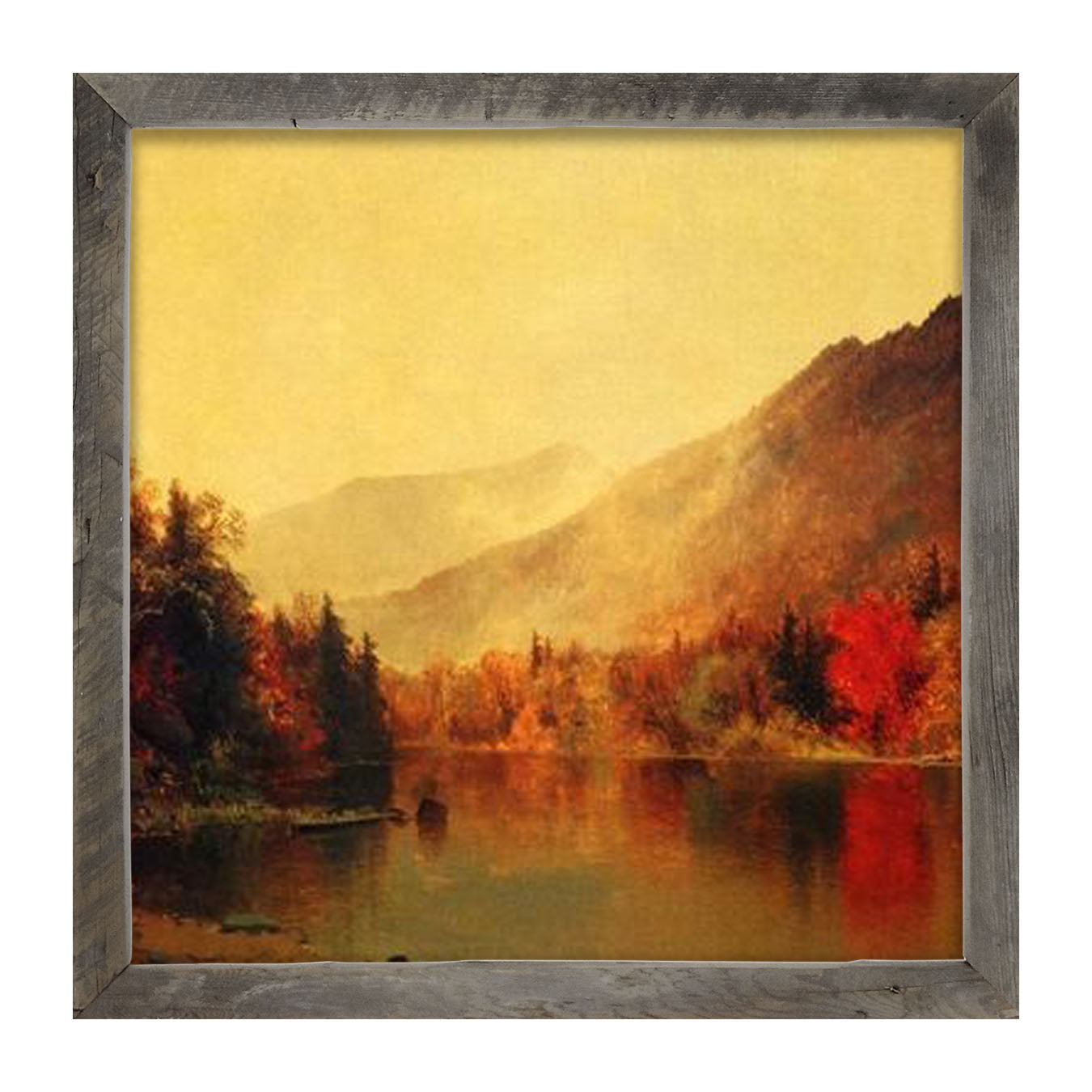 Autumn Lake - Framed art