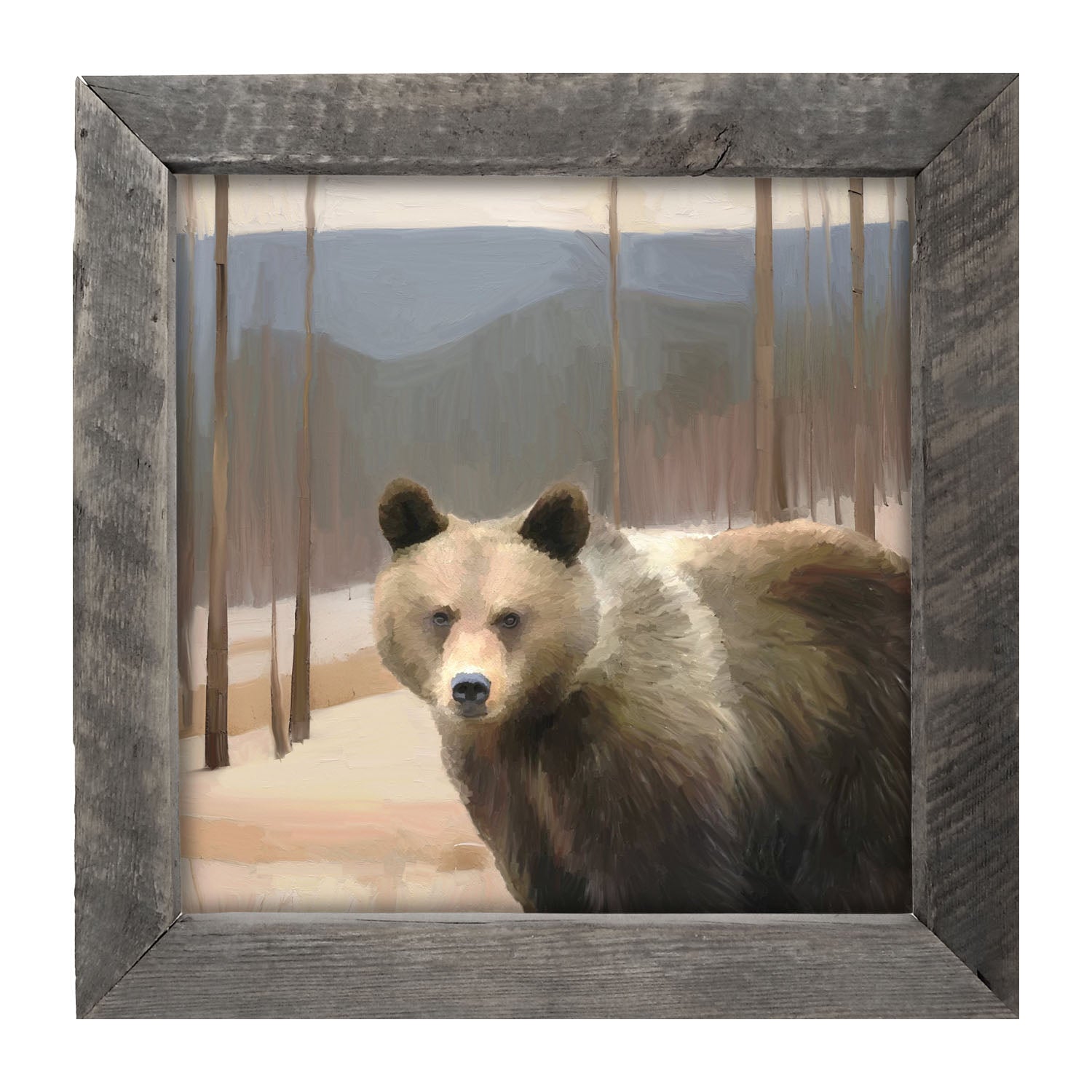 Brown Bear - Framed art