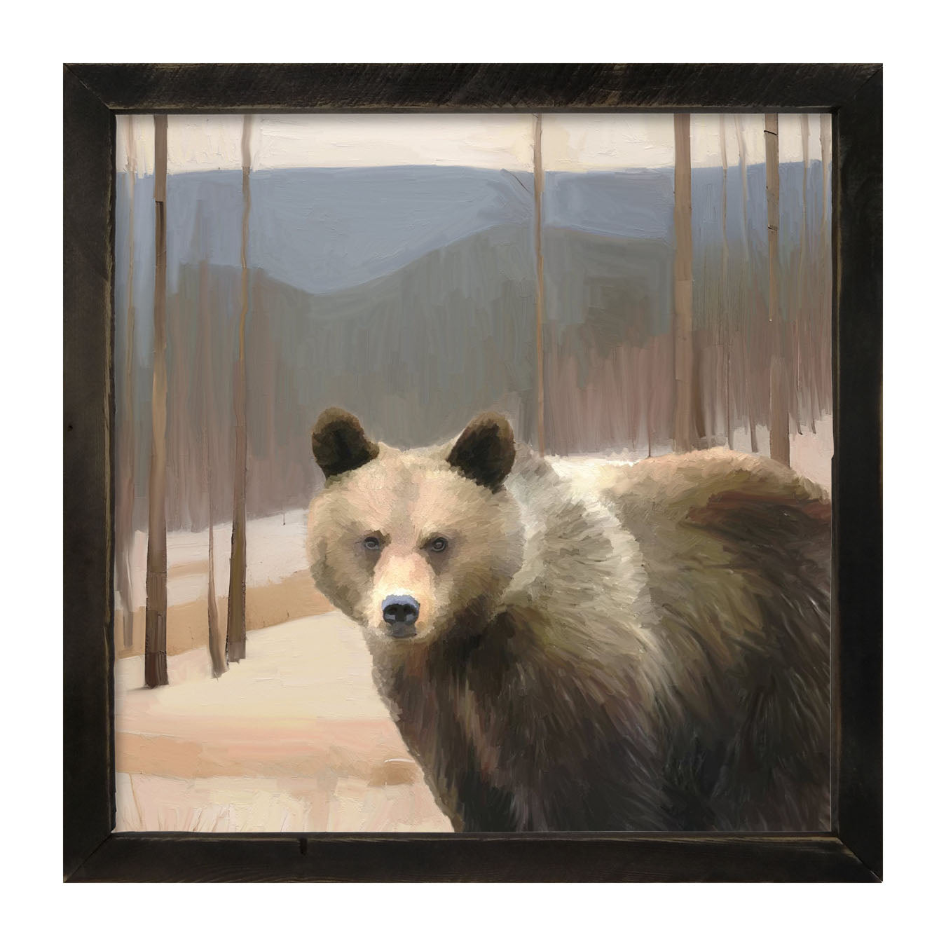 Brown Bear - Framed art