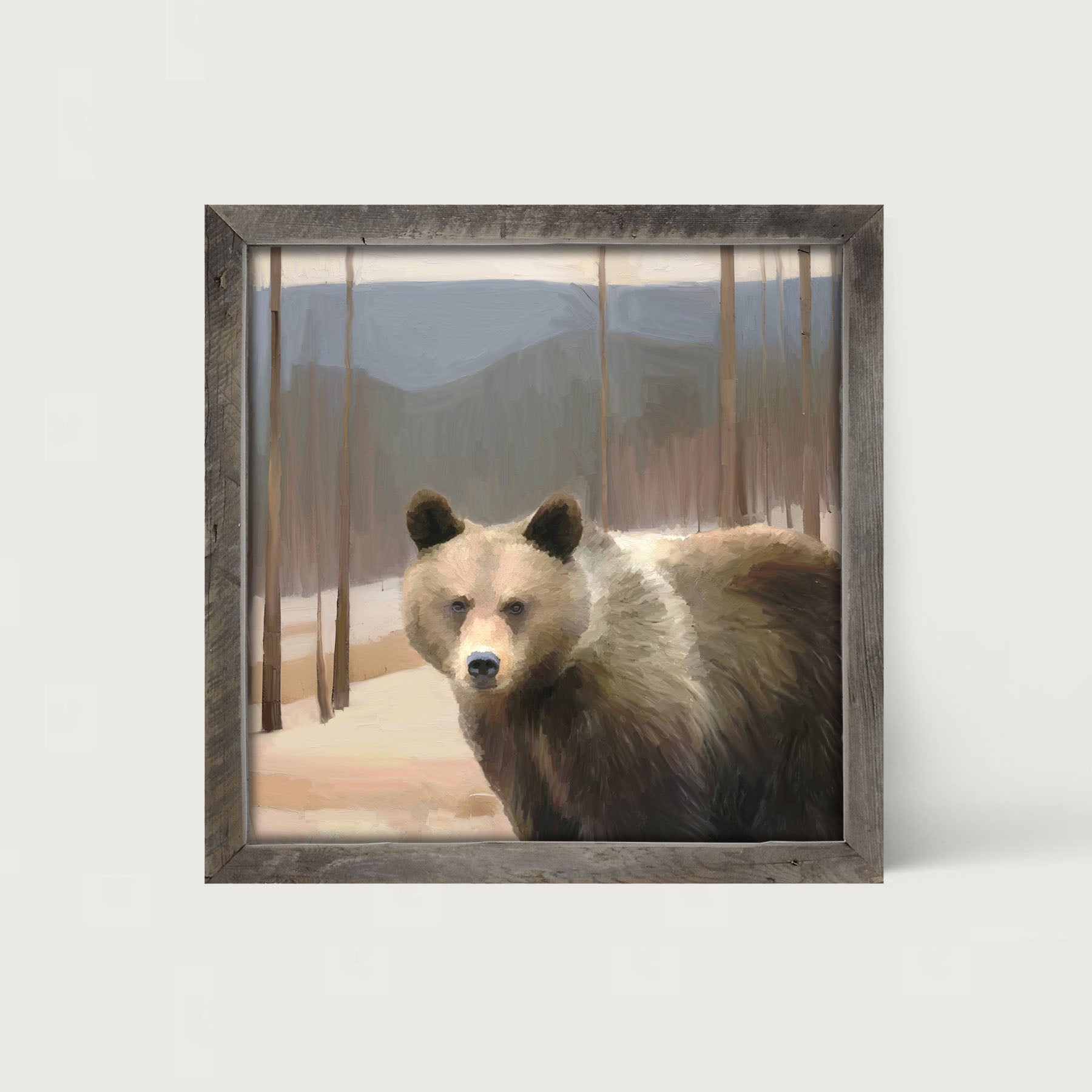 Brown Bear - Framed art