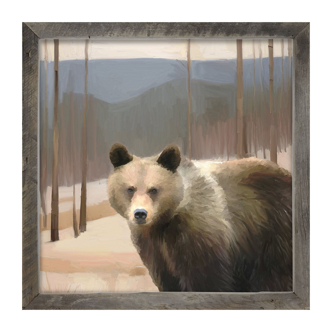 Brown Bear - Framed art