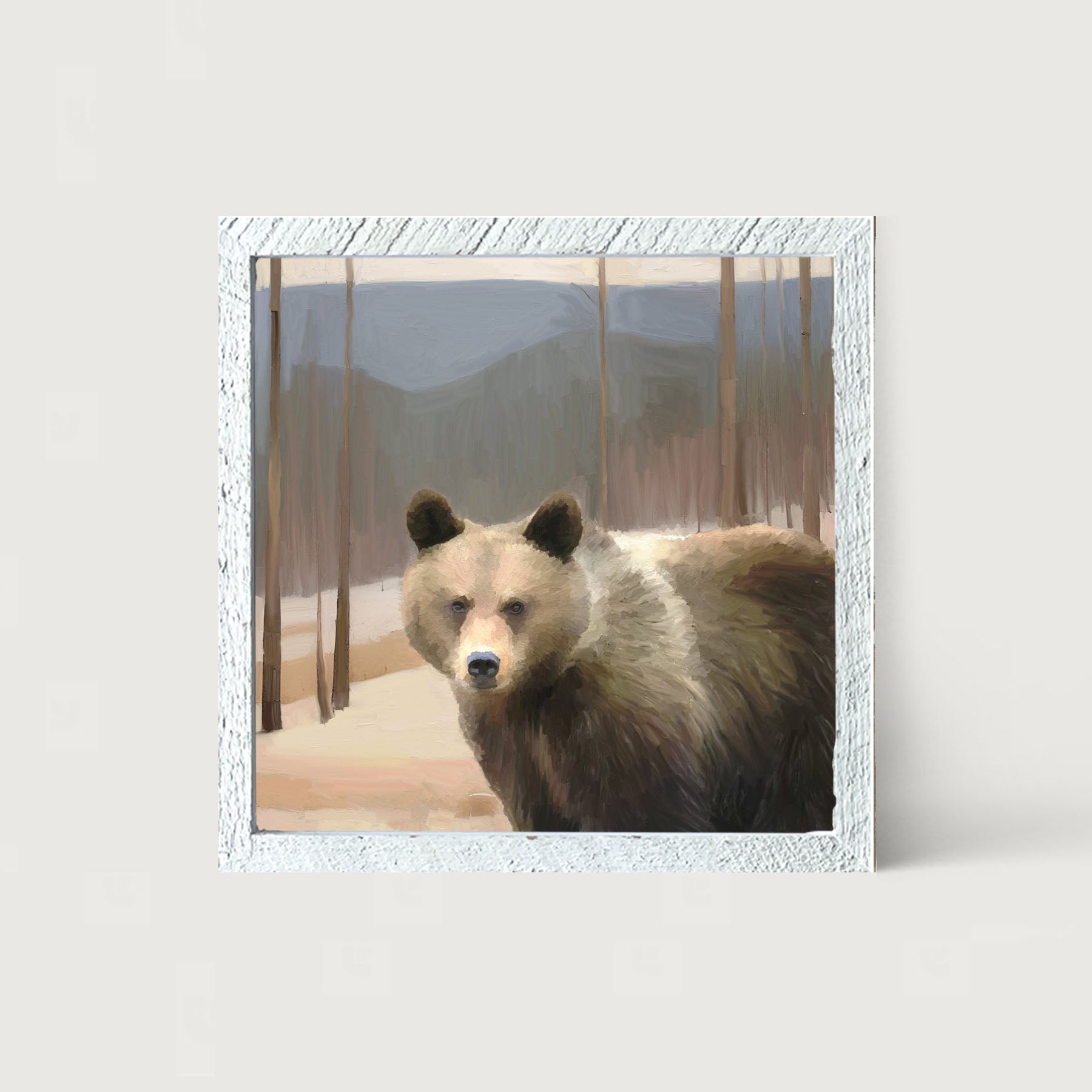 Brown Bear - Framed art