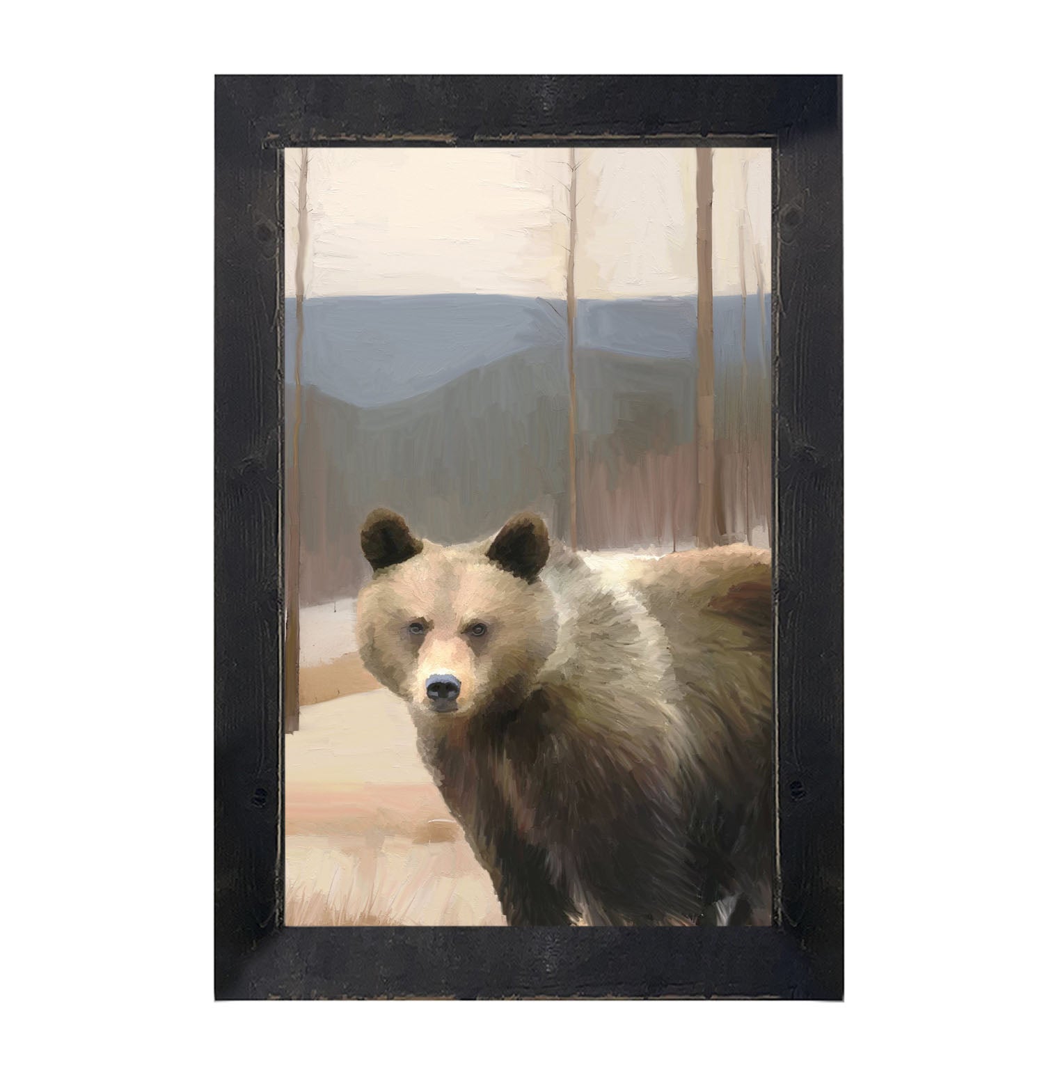 Brown Bear - Framed art