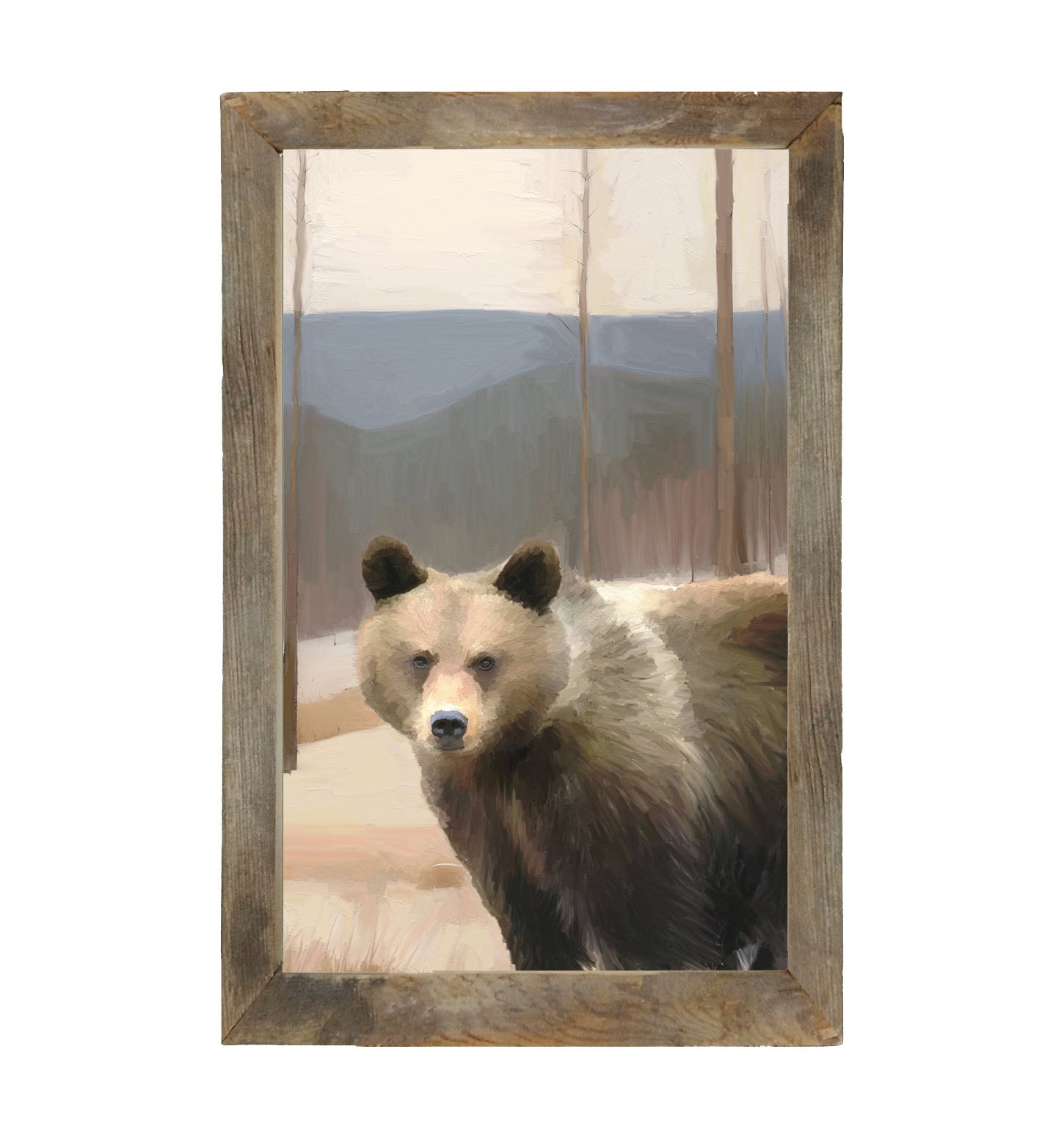 Brown Bear - Framed art