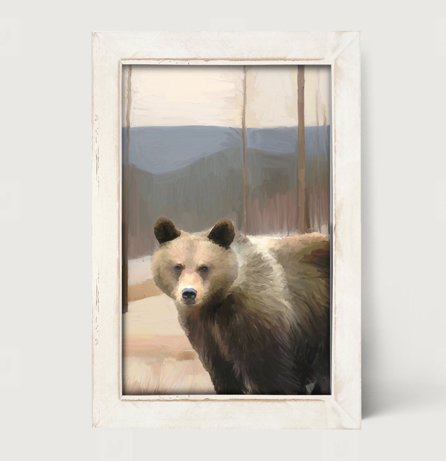 Brown Bear - Framed art