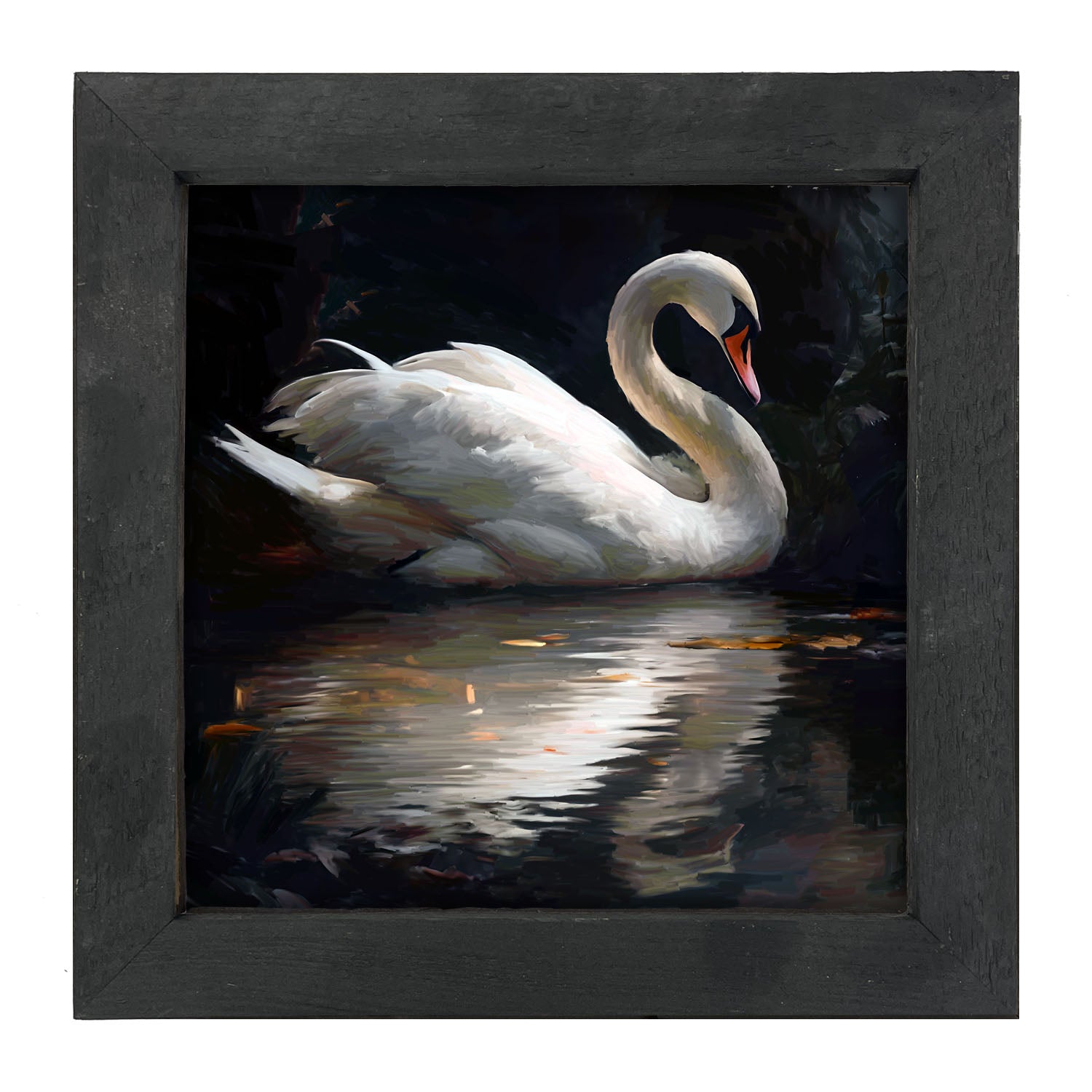 Elegant Swan - Framed Art