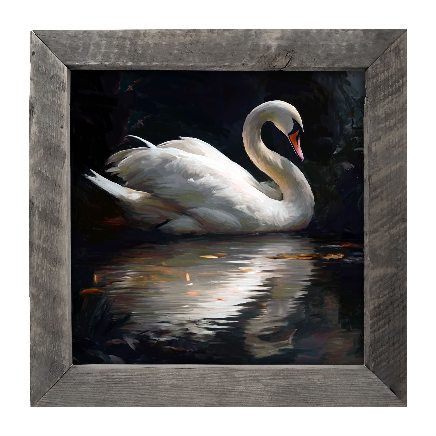 Elegant Swan - Framed Art
