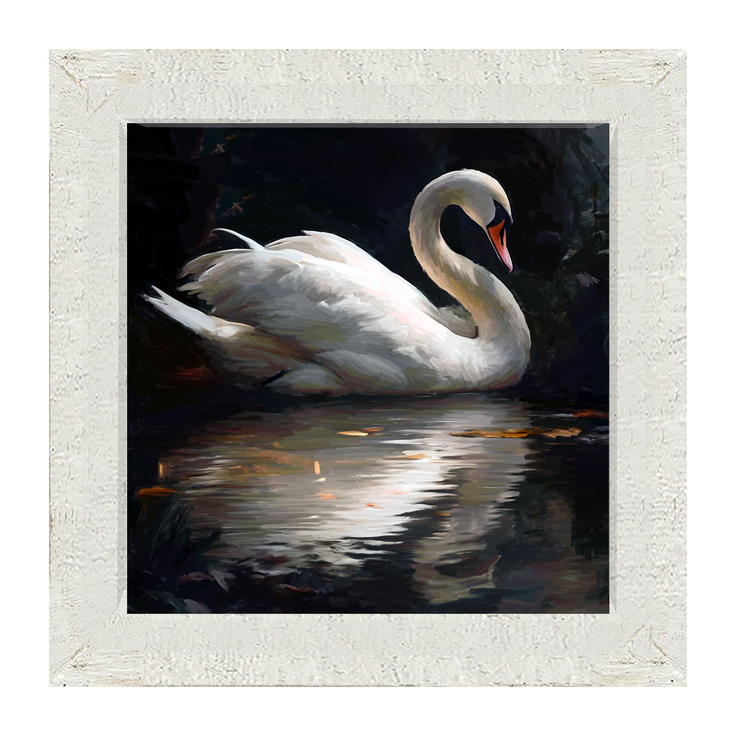 Elegant Swan - Framed Art