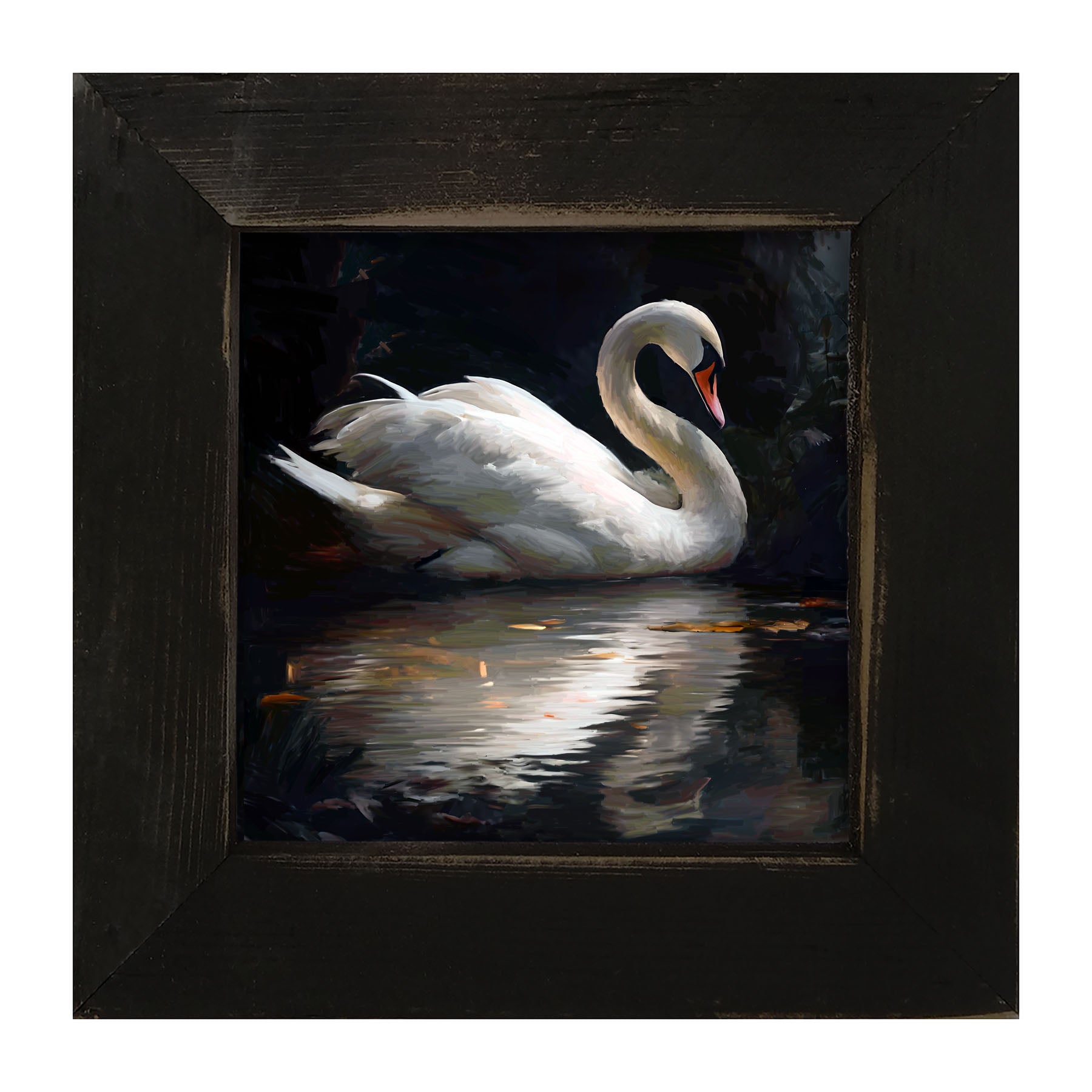 Elegant Swan - Framed Art