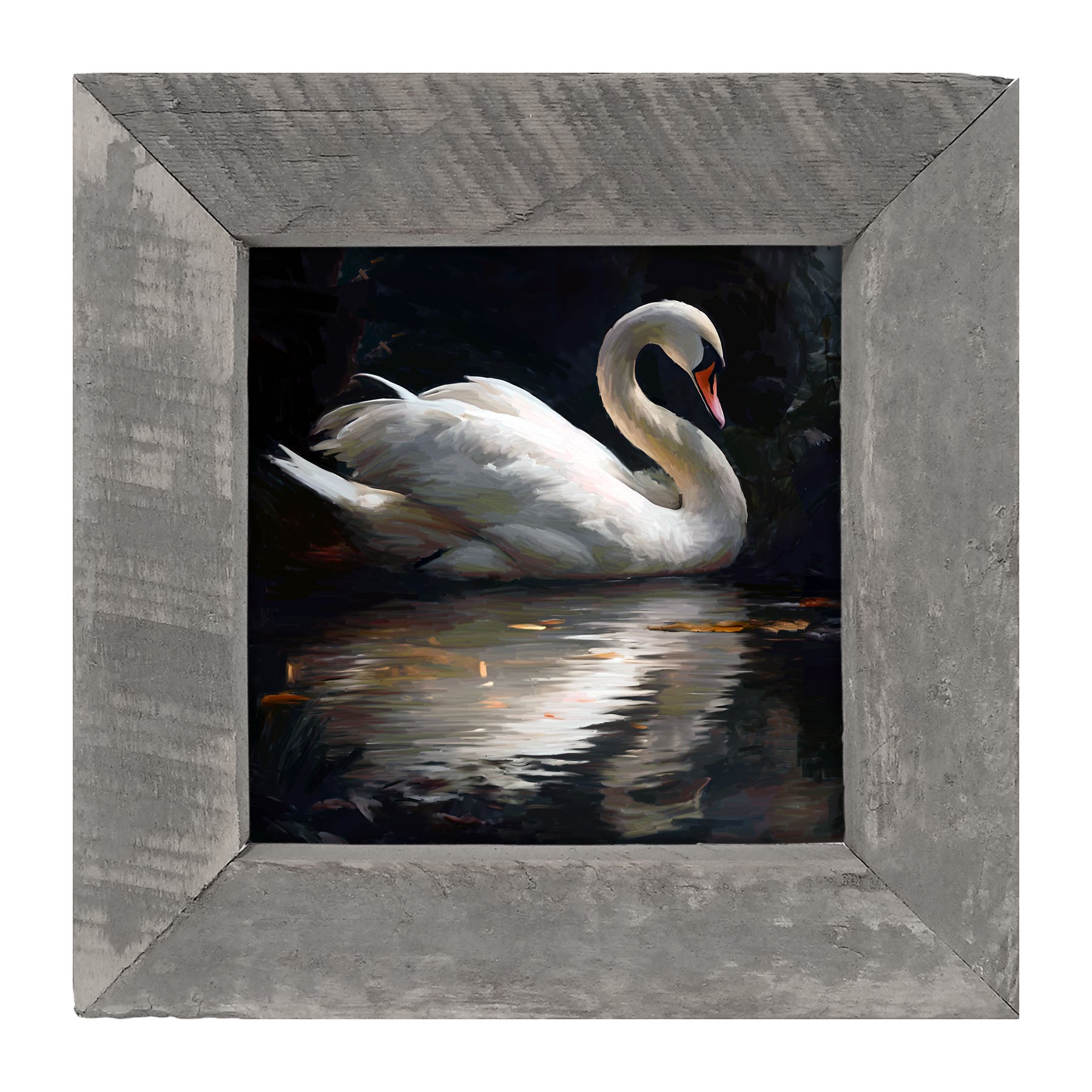 Elegant Swan - Framed Art