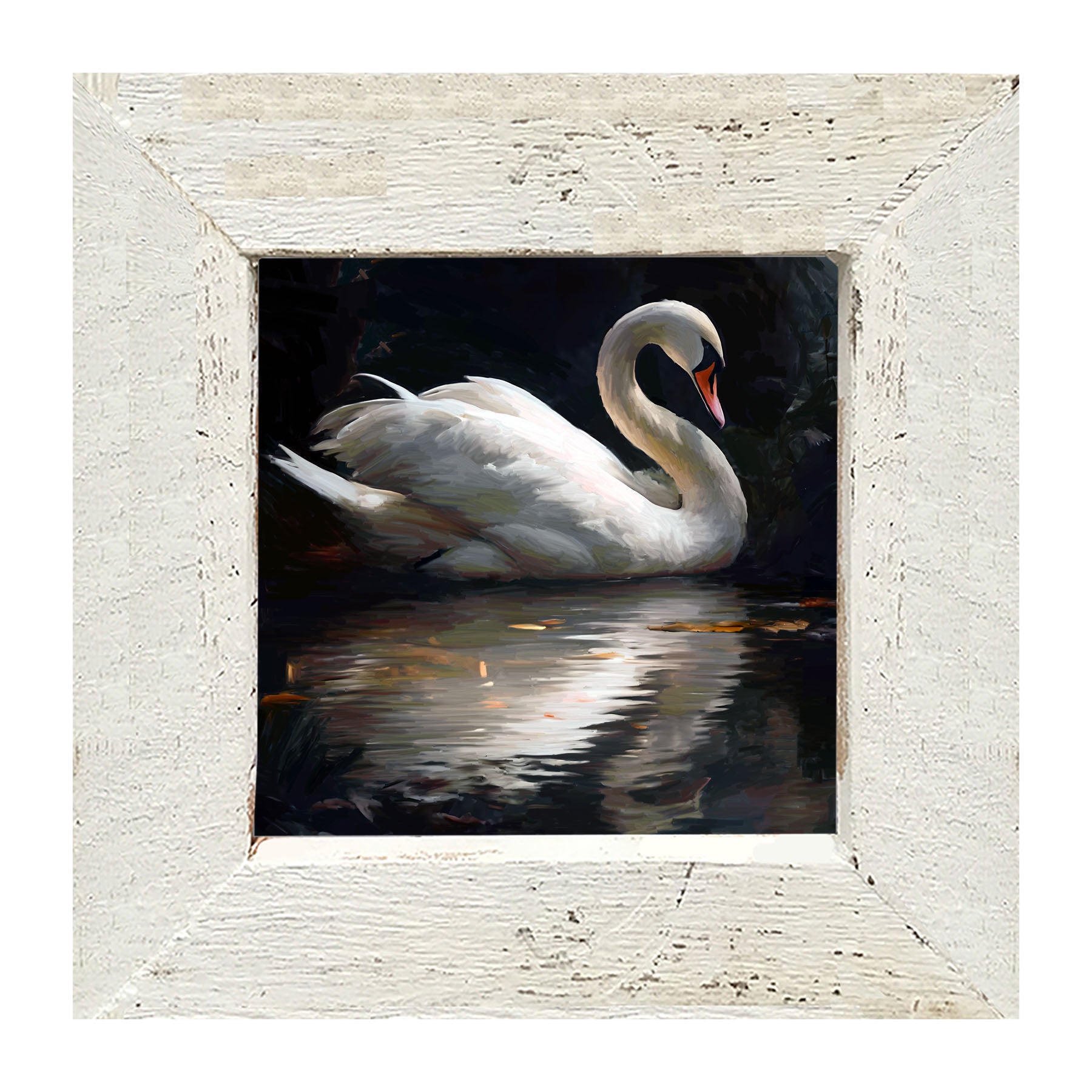Elegant Swan - Framed Art