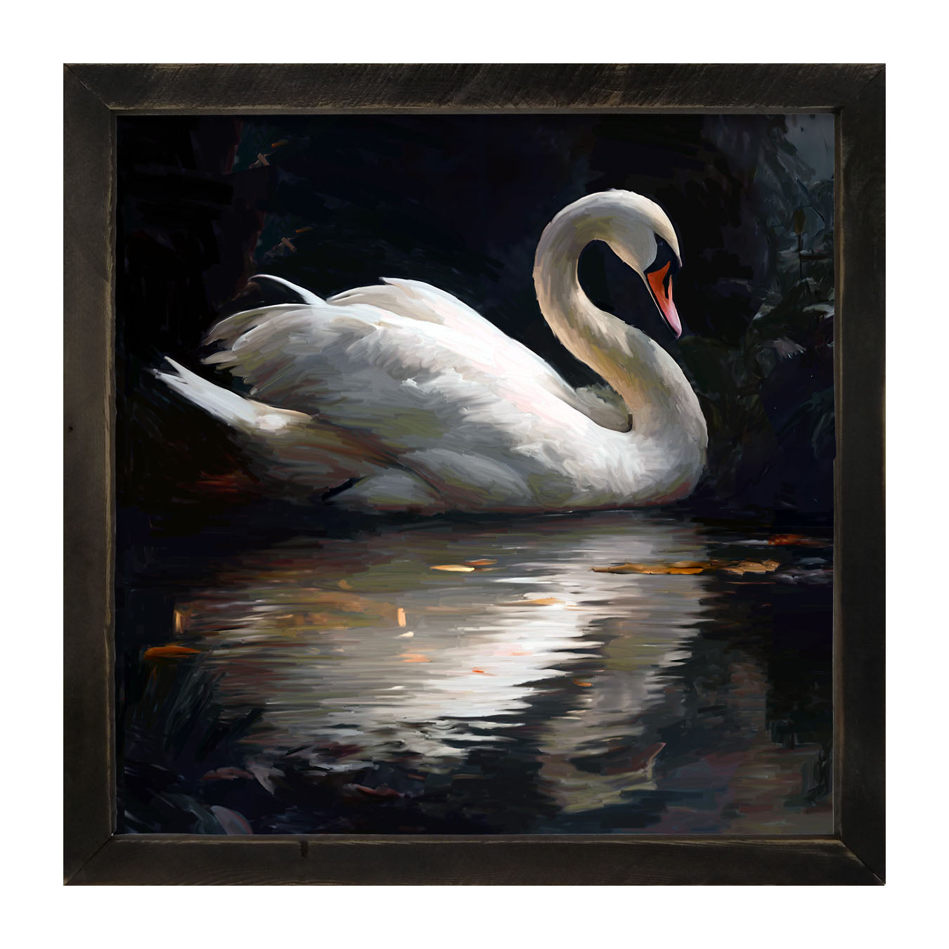 Elegant Swan - Framed Art