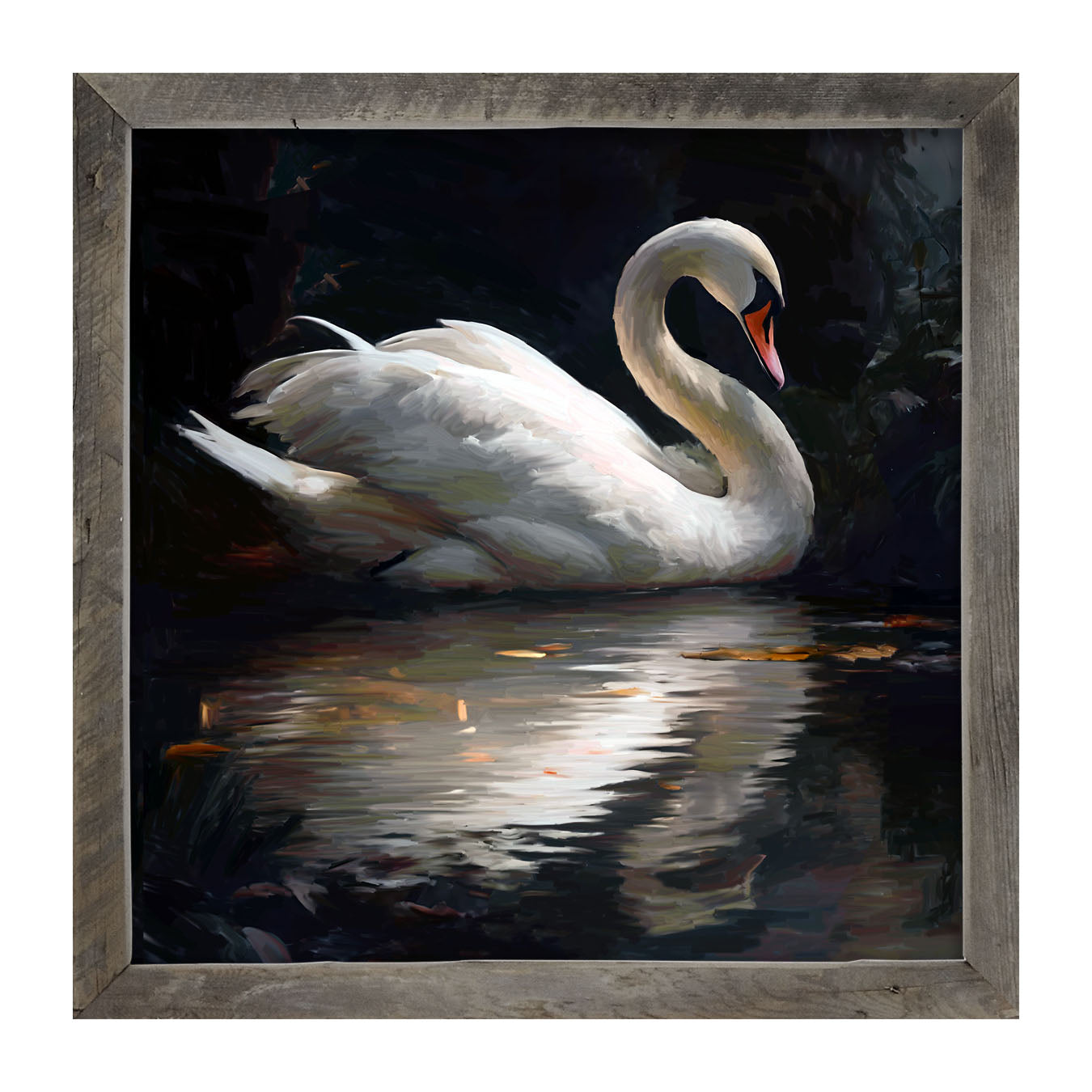 Elegant Swan - Framed Art