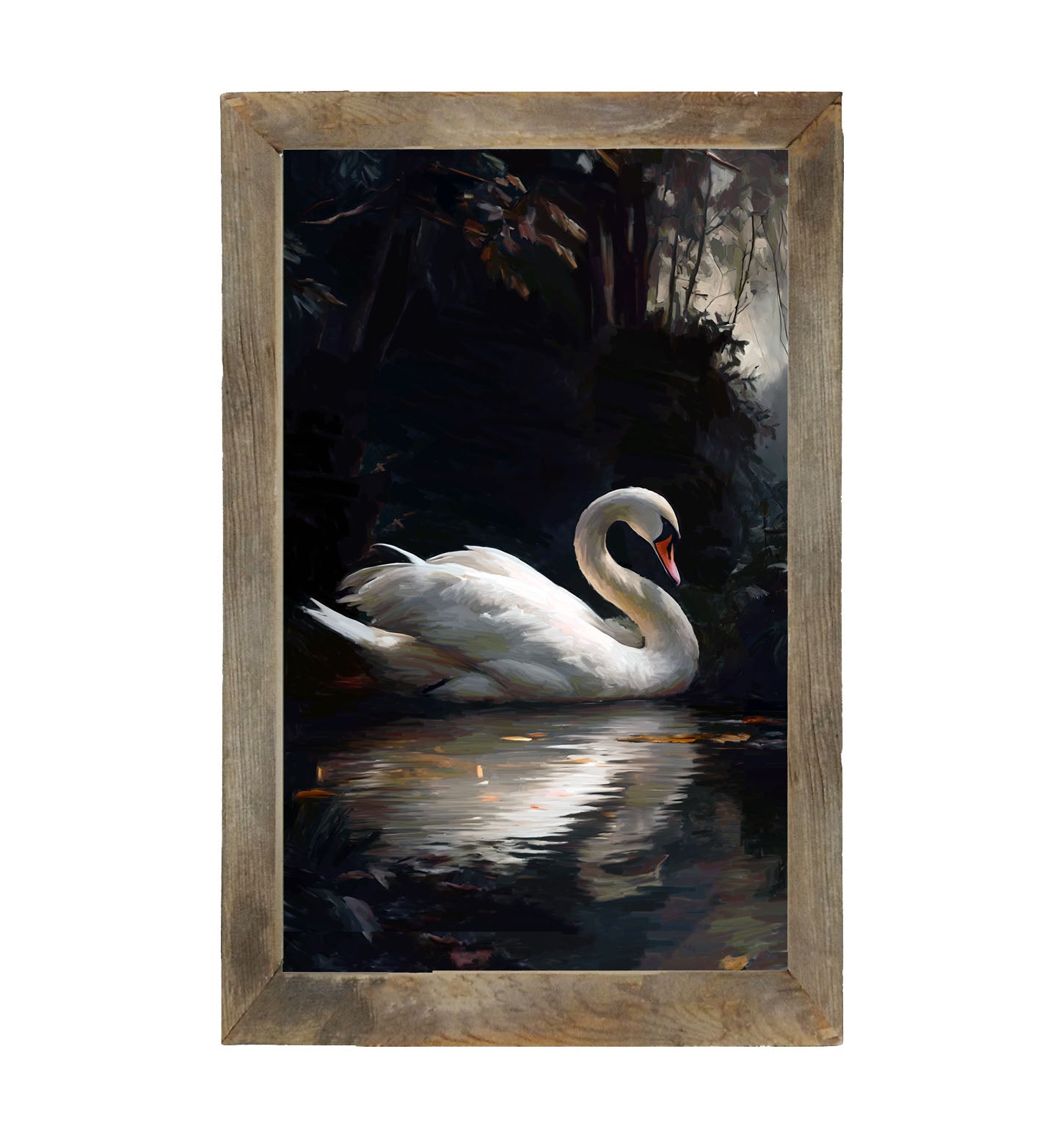 Elegant Swan - Framed Art