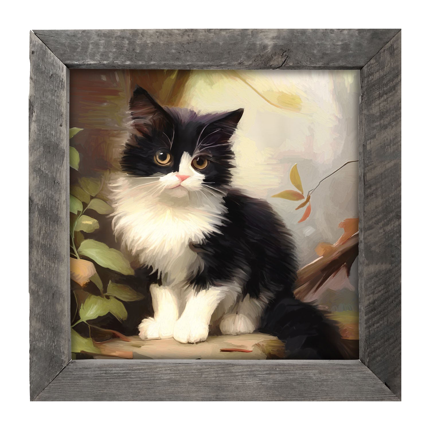Sitting Kitten - Framed Art