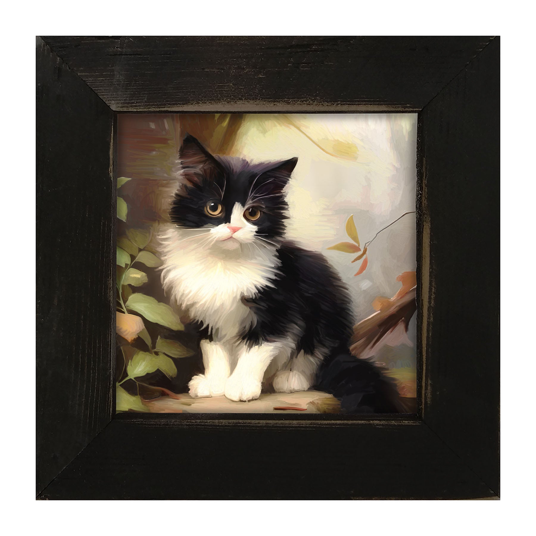Sitting Kitten - Framed Art