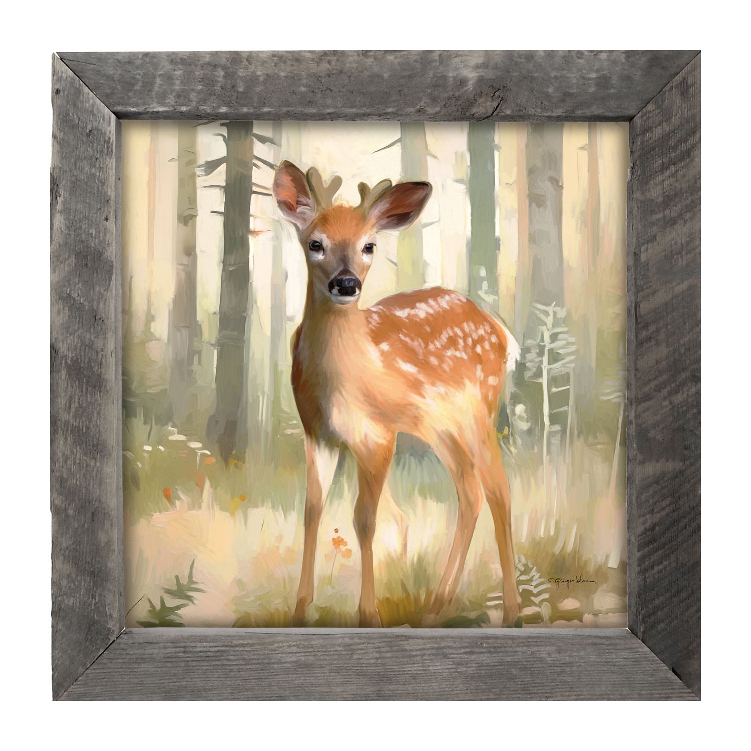 Forest Deer - Framed art