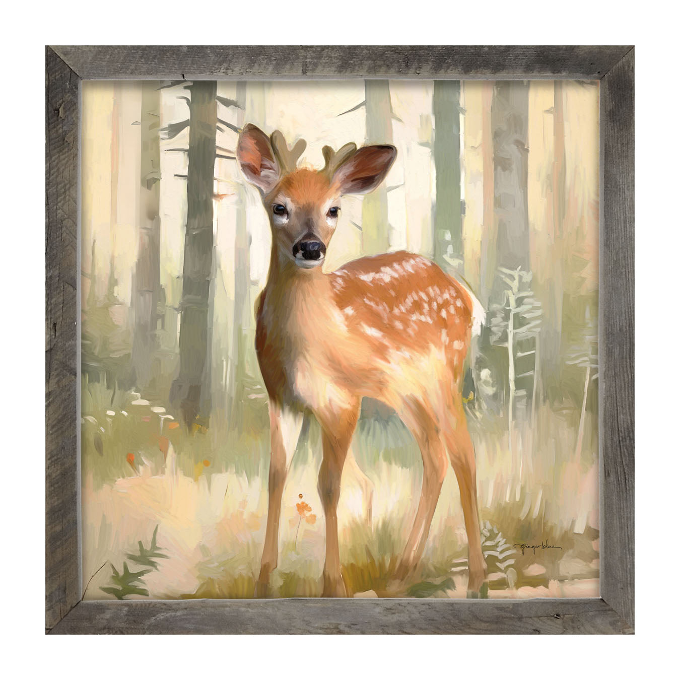 Forest Deer - Framed art