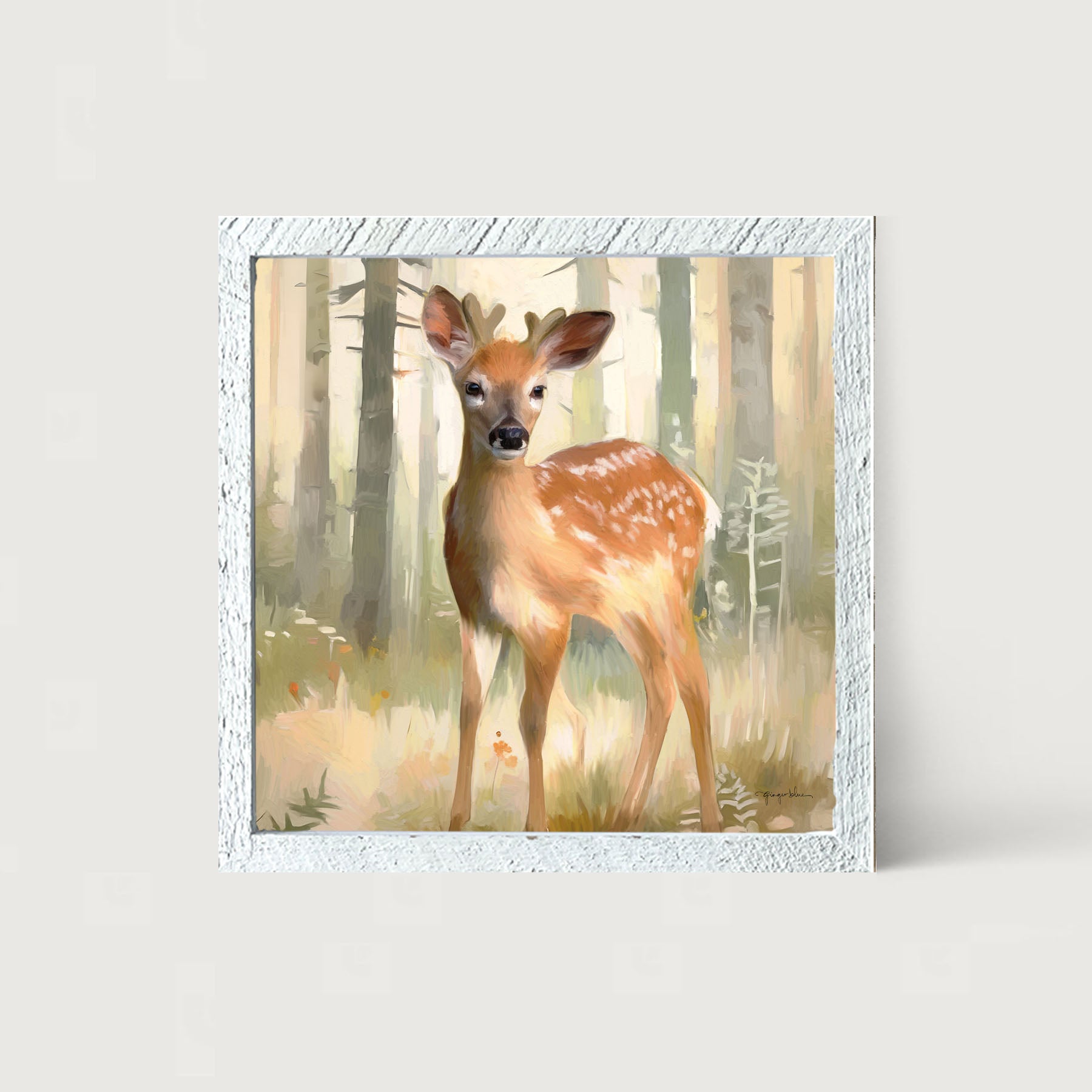 Forest Deer - Framed art