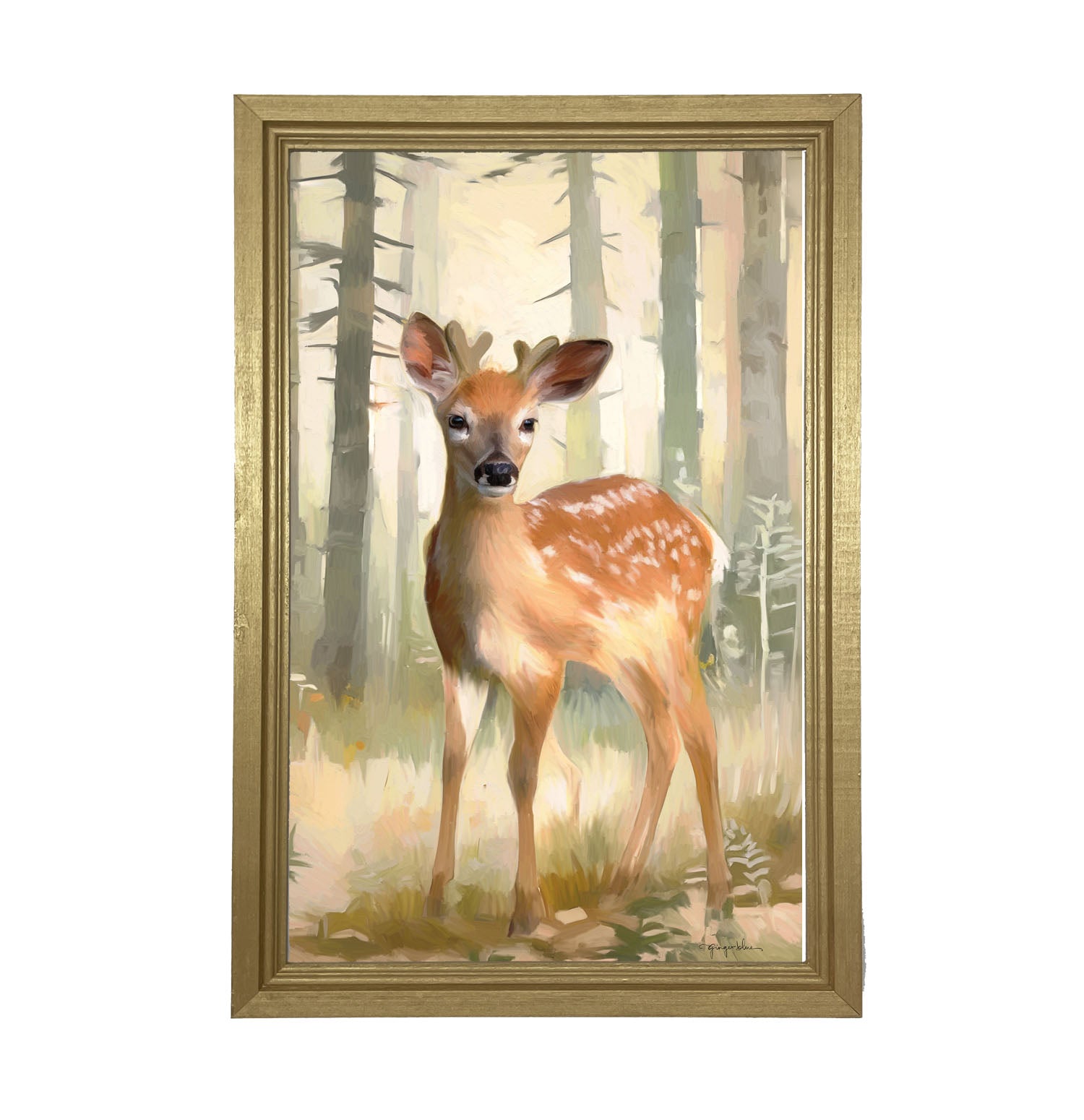 Forest Deer - Framed art